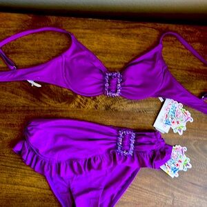 Becca Ruffled Bottom Bikini